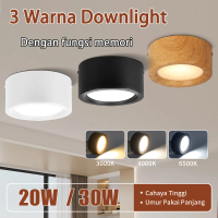 CANMEIJIA Lampu Downlight Led 3 Warna Plafon Sorot 20W 30W Downlight Outbow Lampu Plafon Ruang Tamu 