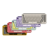 【Logitech 羅技】POP Keys 無線機械鍵盤 茶軸/夢幻紫