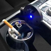 Creative new product for interior decoration of car mounted ashtray, press type multifunctional ashtray