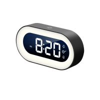 Xiaomi music led digital alarm clock voice control night light design desktop clock home table decor