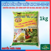 Phân Bón Đầu Trâu NPK 20-20-15 Chuyên Cho Hoa, Cây Cảnh Giúp Cây Ra Hoa, Hoa Đẹp, Lâu Tàn