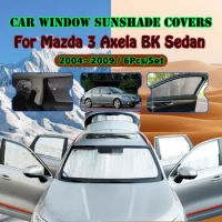 For Mazda 3 Axela BK Sedan 2004~2009 2005 2006 2007 Car Window Windshield Sunshade UV Reflector Sun Shade Visor Auto Accessories