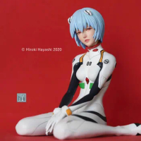 Sitting posture Anime Uncolored Resin Figure Kit 1/8 Ayanami Rei Asuka Langley Soryu EVA Unpainted Garage Model GK toys Gift