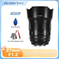 Viltrox 27mm F1.2 PRO Auto Focus Large Aperture Lens for Fujifilm XF Mount APS-C Mirrorless Cameras Lens XE3 XT10 XT5 XT4 XT30