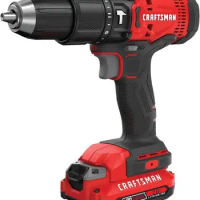 CRAFTSMAN V20 Cordless Hammer Drill 1/2 Inch Battery &amp; Charger Included Hammer Drill Rotary