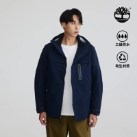 【Timberland 官方旗艦】男款深寶石藍Benton防水三合一外套(A2M6X433)