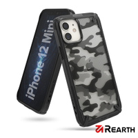 Rearth Apple iPhone 12 mini (Ringke Fusion X) 迷彩抗震保護殼(黑)