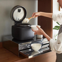 【adachi】日本製全不鏽鋼雙層抽屜式工作台80cm(廚房電器多功能收納)