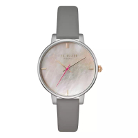 Ted Baker TED BAKER Kate - Women's Watch - Grey Stainless Case - Grey Leather Strap - TE15162002