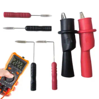 2mm Needle Test Probes Replaceable Multimeter Sensitive Multimeter Tester Probes 0.7mm Back Probes Kit For Banana Socket Tester