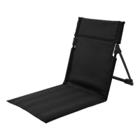 Foldable Beach Mat Chair Camping Lightweight Camping Portable Leisure Chair Lounge Mat Travel Integrated Backrest Chair