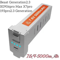 100% Brand New 4-Axis Drone Battery 7.4V3400mAh. For Beast 2 3rd Generation EVO Sg906pro Max X7pro 193pro2 3