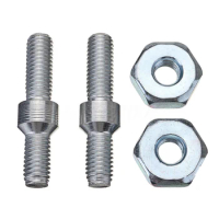 4 Pcs Bar Studs Bar Nuts set garden tools parts Fit For Stihl 024 026 MS260 028 031 032 Chainsaw Silver