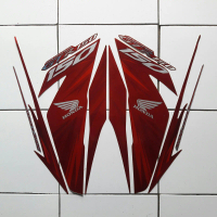 striping motor / stiker honda supra GTR 150 2016 merah