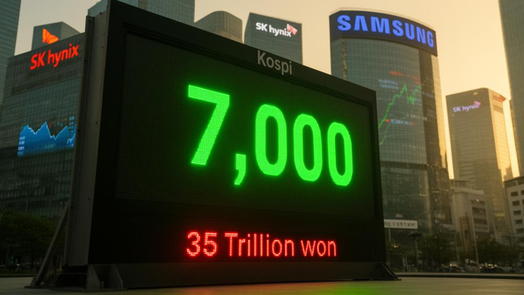 韓国KOSPI、7,000の大台へ接近 世界8位へ躍進の期待と警戒 — BigGo 
