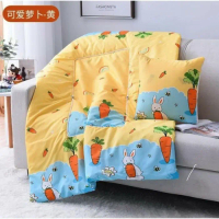 promo Balmut Bantal Selimut Set Motif Karakter Dewasa hand carry 2 in 1 - carot Kado Kain