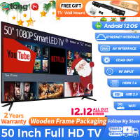 Rtong smart TV 55 50 32 26 inches Full HD LED slim flat screen yotube Netflix digital evision monitor WiFi Android TV
