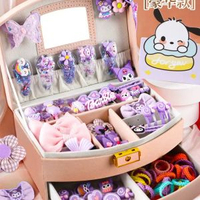 庫洛米女孩頭飾高階禮盒3到6歲兒童生日禮物7女童裝扮玩具