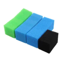 Set Compatible Aquarium Filter Sponge Fit for Juwel Compact / Bioflow 3.0 / M (6 x Fine, 6 x Coarse, 6 x Nitrate, 6 x Carbon)