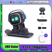 Emo Robot Emopet Intelligent Robot Emotional Ai Children Electronic Pet Voice Interaction Accompany Desktop Ai Face RobotRecogn