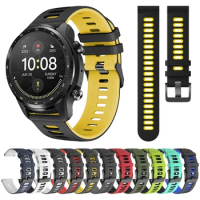 Soft Silicone Strap For TicWatch Pro 3 Ultra GPS Watch Band For TicWatch Pro S2 E3 GTW/GTH 2021 Sport Wristband 20 22mm Bracelet
