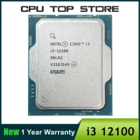 NEW Intel Core i3 12100 3.3GHz 4-core 8-thread CPU processor L3 = 12M 60W LGA 1700 No Fan B760 Motherboard
