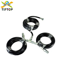 TIPTOP T Splitter Gas Hose For Stage CO2 Jet Machine 3m 3m 6m with T Fitting Quick Clock Nozzle High Pressure Hydraulic Hose