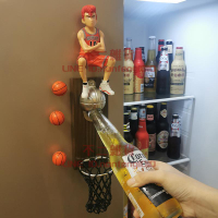 籃球壁掛式啤酒起子軟磁鐵冰箱貼開瓶器灌籃高手啟瓶器瓶起子【不二雜貨】