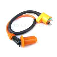 motorcycle Scooter High Performance Ignition Coil Spark Plug For GY6 49cc 50cc 125cc 150cc Chinese Scooters Racing