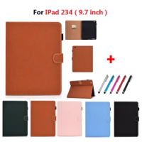 Coque For iPad 2 3 4 Fashion Simple Tablet Cover Shell For iPad 2 iPad 3 iPad 4 Case 9.7 inch Fundas For ipad 234 2/3/4 + Pen