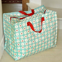 《Rex LONDON》環保收納袋(復古小紅花) | 購物袋 環保袋 收納袋 手提袋