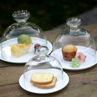 1北歐時尚創意歐式玻璃蛋糕盤餐桌點心盤甜品臺用餐盤糖果盤子