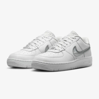 【NIKE 耐吉】運動鞋 休閒鞋 女鞋 W AIR FORCE 1 DANCE 白 銀灰 刺繡 AF1(FJ7409101)