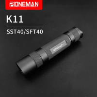 pioenman k11 Flashlight 18650 small straight SST40/SFT40 four-speed flash