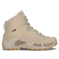 【LOWA】女軍靴 歐洲製造 ZEPHYR GTX MID TF 中高筒超輕量全防水多功能登山軍用鞋(LW320537-0410 淺沙漠)