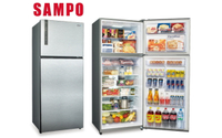 SAMPO 535L雙門聲寶鋼板變頻冰箱SR-B53D(K3)【寬75.4*高185.5*深76.6】【宅配到府】