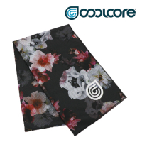 【COOLCORE】 CHILL SPORT 涼感運動巾 黑色花卉 FLORAL PRINT
