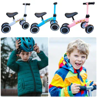 Baby Balance Bike for 1 Year Old No Pedal 4 Silence Wheels and Soft Seat Pre-School First Riding Toys Toddler Balance Bike