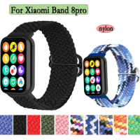 Braid Strap For Xiaomi Band 8pro With Watch Connector Elastic Band Color Mix Adjustable Watchband Correa