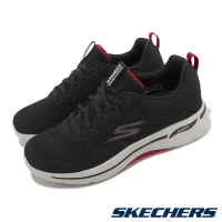 領券再折【SKECHERS 】Skechers 休閒鞋 Go Walk Arch Fit-Grand Select 2 男鞋 黑 紅 緩震 健走鞋 216263BKRD-US12=30cm