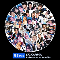 สติ๊กเกอร์กลวงเส้นทางทางสังคม, 40 106 ชิ้น, STRAY KIDS KARMA SKZOO, Bang Chan, Lee Know, HyunJin, Ha