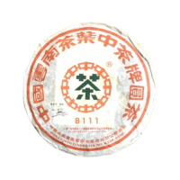 【茶韻】普洱茶2006年中茶8111大藍印鐵餅380g(附夾鏈袋)
