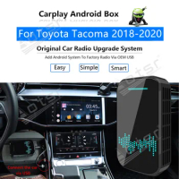 For Toyota Tacoma 2018 2019 2020 Car Multimedia Player Android System Mirror Link Navi Map Apple Carplay Wireless Dongle Ai Box