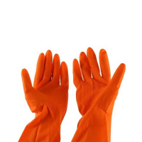 YULONG ถุงมือยางสีส้ม จัดส่งโดย HomePro