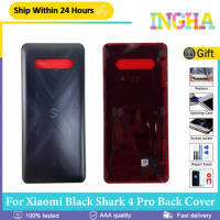 Original New For Xiaomi Black Shark 4 Pro Back Battery Cover Glass Panel Door Rear Housing Case Shark4 Pro SHARK PAR-H0 Repalce