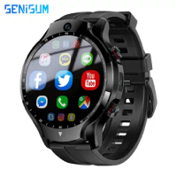 Senisum Android 9.1 Smart Watch Wifi GPS Smartwatch 4G 128G Storage Dual 5M Camera Watch Sport Clock for Men Lady Husband Gift