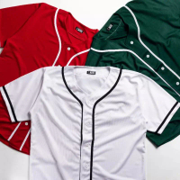 kaos baseaball san list variasi unisex / baju baseball