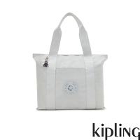 Kipling 低調簡約銀素面大容量手提包-ERA M