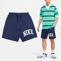 Nike 短褲 NSW Club Sohrts 男款 藍 白 毛圈布 抽繩 棉褲 FQ4093-410