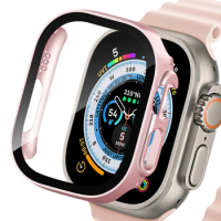 Cover For Apple Watch Ultra Case 49mm Accessories Tempered Glass All-Around Screen Protector PC Bumper iWatch series ultra 2